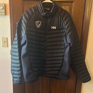 Helly Hansen Black and Navy Puffer Jacket